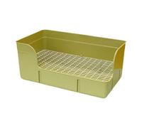 Fenteer Rabbit Litter Box Potty Pee Pan Tray Corner Toilet Box Pet Toilet for Cat Small Animals Rabbit Rats Cage Accessories, Green