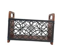 Fenteer Rack File Storage Basket File Holder Rustic Holder Mail Organizer for Books Newspapers Documents Mails Toys, Geometry