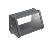 Fenteer Reptile Terrarium Clear Easy Feeding Desktop Pet Enclosure Habitat Cage with Ventilation for Iguana, gray 27x19x19cm