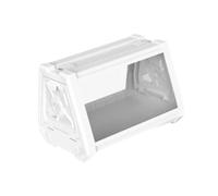 Fenteer Reptile Terrarium Clear Easy Feeding Desktop Pet Enclosure Habitat Cage with Ventilation for Iguana, white 27x19x19cm