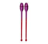 Fenteer Rhythmic Gymnastics Training Prop Practical Training Equipment Rhythm Rod for Stage Home Adults Children School, Purple Red, 45CM