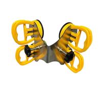 Fenteer Right Angle Stone Seamless Seam Setter Installation Tool,Stable Seaming Tool Adjustable with 2.17" Vacuum Cup for Stone, Yellow 4 suctioncups