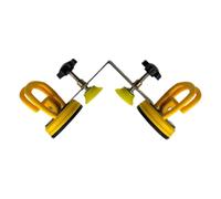 Fenteer Right Angle Stone Seamless Seam Setter Installation Tool,Stable Seaming Tool Adjustable with 2.17" Vacuum Cup for Stone, Yellow 2 suctioncups