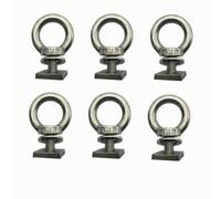 Fenteer Roof Reinforced Stainless Steel Channel Track Mount That Slides Easily into Crossbar Channels for Custom Positioning of Cargo Accessories Suitable for Utility Vehicle Owners, Style A 6 PACK