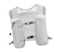 Fenteer Running Vest Running Backpack 4L Reflective Runner Rucksack Sports Bag Backpack for Riding Camping Cycling Climbing, Gray