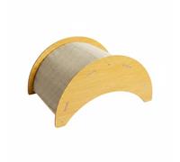 Fenteer Scratcher Cat Bed Cat Lounger Cat Furniture With Cradle Rocker Design And Corrugated Mat MDF Cotton Linen Suitable for indoor cats apartments