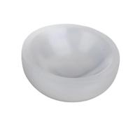 Fenteer Selenite Bowl Stone Holder Decorative Ornament Storage Jewelry Bowl Home Decoration for Cleaning Displaying Desktop Birthday, Round