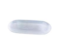 Fenteer Selenite Charging Bowl Crystal Cleaning Bowl for Cleansing & Recharging Gift Decoration Statue Desktop Ornament, 15 cmx7 cm