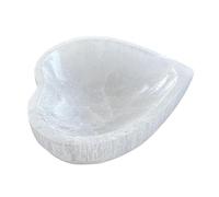 Fenteer Selenite Crystal Bowl Soothing Home Decor Centerpiece Table Decoration Calming Stylish Relaxation Storage Plate Cleaning Bowl, 14cm