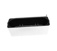 Fenteer Self Watering Planter Flower Pot Rectangle Flower Pot with Water Level Indicator Plastic Window Box Planter Window Gardening Box for Indoor Plant, Succulent, Herb, Vegetable, 49.4x16.8x17cm