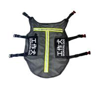 Fenteer Service Dog Vest Jacket Puppy Harness Mesh Training Reactive Replaceable Label Pet Vest Dog Harness for Hiking Summer, Yellow M