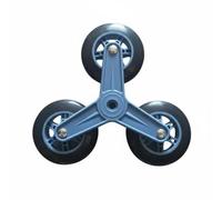 Fenteer Shopping Cart Wheel Replacement Caster Wheel Trolley Wheel Hardware Accessory With 360 Degree Swivel Aluminum Alloy TPE Structure Smooth Quick Tool, Blue New 8-Wheel