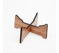 Fenteer Silicone Drum Stand Drum Stand Holder Rack Base With Sturdy Wooden Construction Non Slip Padding Enhanced Sound Quality Portable Easy Assembly, 12-14 Inch, Natural Wood