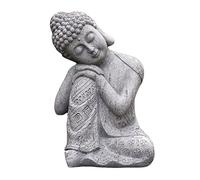 Fenteer Sleeping Statues Ornament Figurine, Garden Buddha Statue Sculpture Indoor/Outdoor Decor for Home,Garden,Patio,Deck,Porch Garden decor