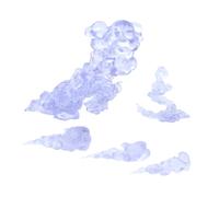 Fenteer Smoke Effect Model Action Figure Part Decoration Portable Multifunction Props for Movable Dolls Accessories for Desktop Shelf