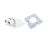 Fenteer Solar Panel Mounting Brackets Kit Photovoltaic Panel Holder RV Solar Panel Kit for Decks or Other Flat Surfaces Roofs, White