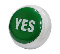 Fenteer Sound Button Answer Fun Desk Accessories Talking Button Funny for Quiz Contest Goodie Bag Filler Birthday Party Favor, YES