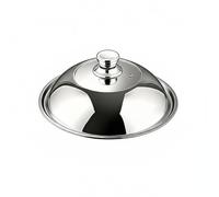 Fenteer Stainless Steel Cover High Dome Wok Lid Lid Steam Vent Rounded Edge Universal Fit Suitable for Kitchen Cooking, 32CM