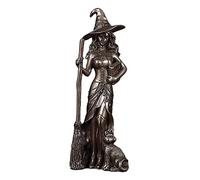 Fenteer Statue Goddess of with Pentacle Decorative Figurine Sculpture Home Decor Ornament Living Shelf Crafts, 7.5x6.5x19.5cm