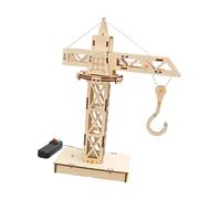 Fenteer Stem Models Building Toys Wood Mechanical Building Toys Cranes Small Inventions DIY Educational Model for Children