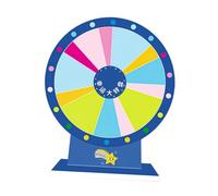 Fenteer Tabletop Prize Turntable Roulette Wheel Erasable Rotating Prize Wheels Fortune Wheel for Pub Gatherings Fortune Game Carnival, Style B