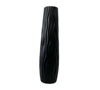 Fenteer Tall Vase floor standing extra large floor vases Large Flower Vase Modern Gift Home Decor Decorative vases for Bedroom Dining Room Living Room Corner Office Indoor (Style A,Black-L)