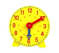Fenteer Teaching Clock Kids Table Clock Toy Development Toy Classroom Telling Time Early Education for Kids to 3rd Grade Kindergarten, 24H