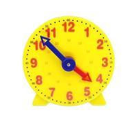 Fenteer Teaching Clock Learning Clock for Kids Math Development Education Toy Telling Time for to 3rd Grade Kids Ages 5+, 24Hrs