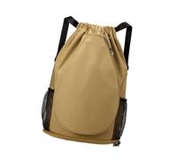 Fenteer Tennis Backpack Badminton Bag Gift Versatile Adjustable Shoulder Straps Sports Backpack Tennis Bag for Basketball Gym Outdoor, Khaki