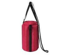Fenteer Thermal Beverage Carrier Insulated Bottle Holder Carrier Bag with Foil Insulation and Front Zip Entry Soft and Length, Array, Wine Red, Diameter 9.5cm Height 20cm