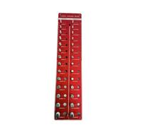 Fenteer Thread Gauge Thread Checker Thread Screw Gauge Fastener Gauge Lightweight Aluminum Alloy With Threaded Test Positions For Fast Comparison Suitable for, Red