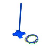 Fenteer Toss Game for Indoor Outdoor with 8 Sport Activity Carnival Game Tossing for Garden Beach Events BBQ Yard, Blue Post