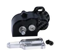 Fenteer Transmission Gearbox for 1:10Scale Cheater Rigs Capra RC Model Vehicle Part Sturdy Multifunction with Slipper Pad Replacement, Black
