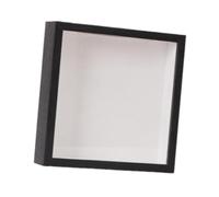 Fenteer Travel Adventure Archive Shadow Box Display Case Collection Tabletop and Wall Display with Slot on Top for Memories, Gift, 29cmx29cmx4.5cm
