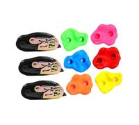 Fenteer Tree Climbing Holds for Kids Climber with Tensioner Exercise Strength Balance Agility Flexibility Children Easy Installation, 6 Climbing Holds