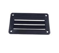 Fenteer Vehicle Ventilation Panel Rectangular Vent Louver Plate Grille Cover Air Outlet With Slatted Design Nylon Material With suitable for cars pickup, Black, 140 79