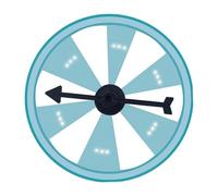 Fenteer Wall Mount Prize Turntable Fortune Wheel Compact Easy to Use Hanging Prize Wheels for Fortune Game Teaching Activity, Style E