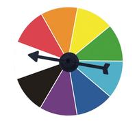 Fenteer Wall Mount Prize Turntable Reusable Erasable Hanging Easy to Use Prize Wheels Fortune Wheel for Party Pub Carnival, Style A