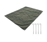 Fenteer Waterproof Camping Tarp Ground Mat, Foldable Lightweight Picnic Mat, Portable Tent Footprint for Fishing Activities, 3x2.9m