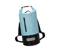 Fenteer Waterproof Dry Bag Sturdy Versatile Keeps Gear Dry Storage Bag Floating Backpack for Kayaking Boating Outdoor Swimming Hiking, Light Blue