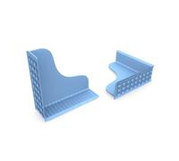 Fenteer Waterproof Tray Sink Organizer Countertop Drain Tray Guard Silicone Material Multi Purpose For Soaps Suitable for daily routines organization projects, Blue, style to 2