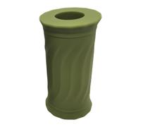 Fenteer Weight Bar Grip Dumbell Handle, Weight Lifting, Anti Slip Attachments Wave Pattern Training Barbell Grip, Green