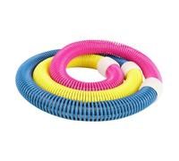 Fenteer Weighted Fitness Hoop Soft Hula Hoop Indoor Entertainment Exercise Ring Foldable Waist Fitness Circles Soft Spring Hoops Hula Hoops for Adults Home Office Gym,
