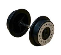 Fenteer Wheels for Model Train Accessories for 0.94inch Gauge Railway Maintenance Sturdy Repair Parts 2.2cm Inner Width Professional, Running Wheel