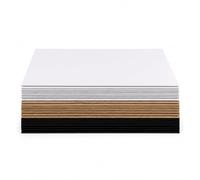 Fenteer White Cardboard Paper Sheets Board Craft Paper Drawing Paper Model Paper with Easy Cutting and Scoring for Crafting Model Making Drawing DIY Projects, 2MM White Cardboard A6 50 Sheets