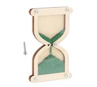 Fenteer Wooden Hourglass Activity Board Accessories Learning Activities Practical Skills Montessori Early Teaching Educational Toys, Green