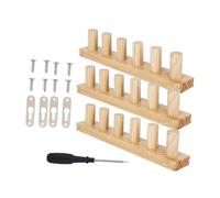 Fenteer Wooden Knitting Loom Kit DIY Throw Blanket Frame Easy to Assemble Reusable Portable Bulky Blanket Loom for Yarn Crafts Gifts