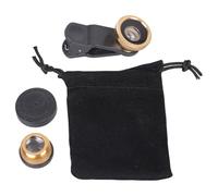 Fentency 3 in 1 Camera Lens Wide Angles Fish Eye Lens Clip on Smartphone Fisheye Camera Portable