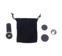 Fentency 3 in 1 Camera Lens Wide Angles Fish Eye Lens Clip on Smartphone Fisheye Camera Portable
