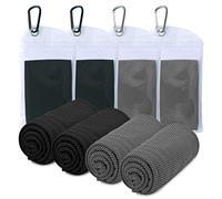 Fentency 4pcs Cooling Towel, Neck Face Chilly Sports Towels Sweat Rag Cooling Neck Wraps for Heat Suitable for Hot Weather